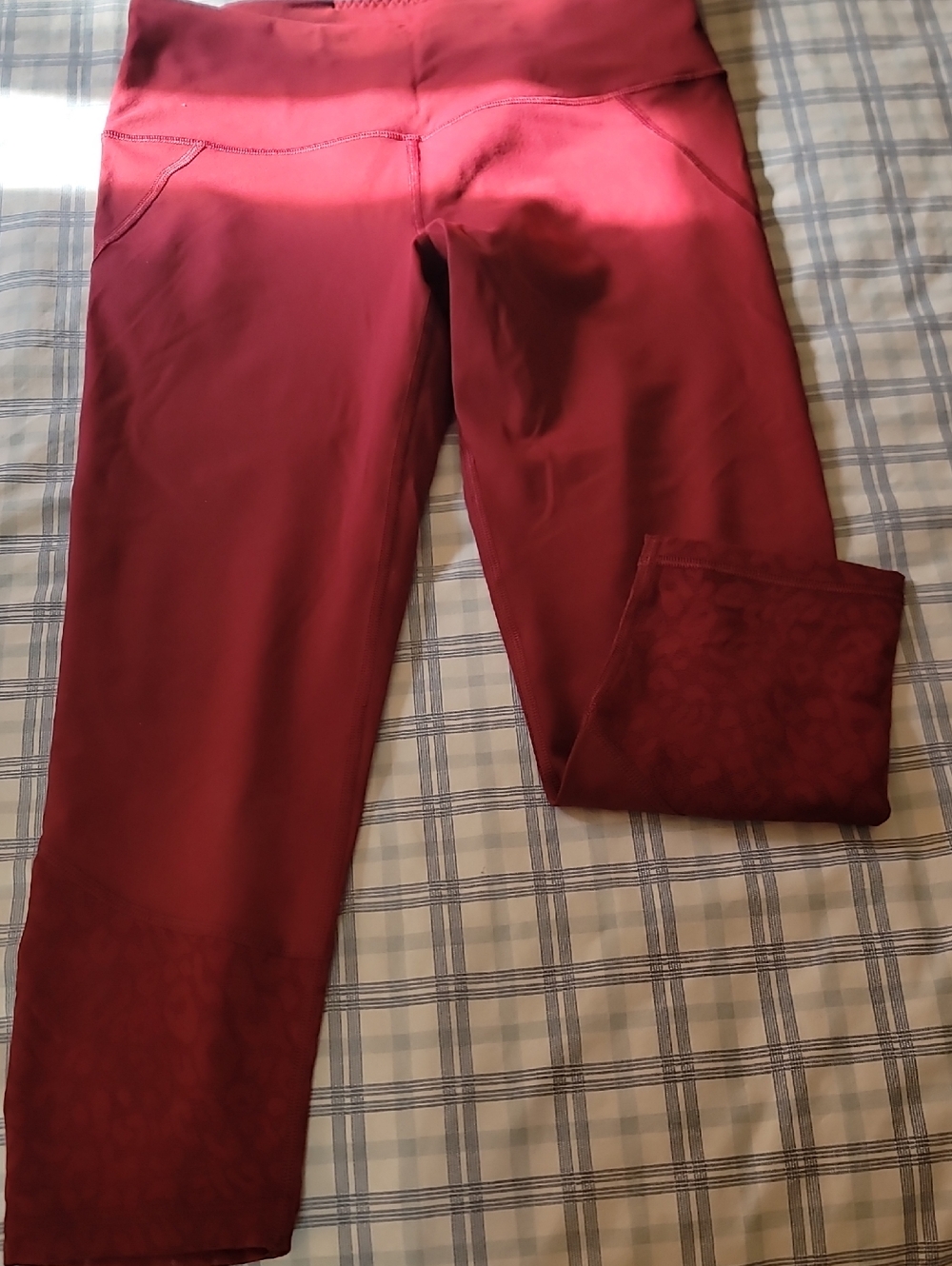 Victoria's Secret Maroon High-Waist Leggings